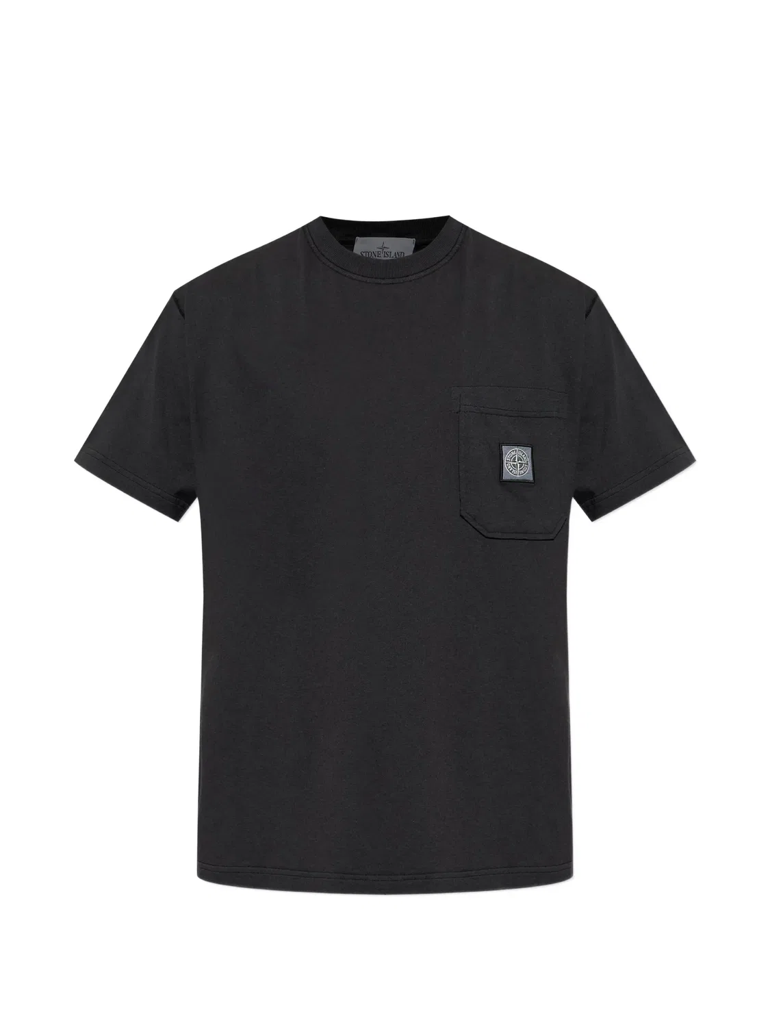 Футболка с карманом на груди Stone Island, черный