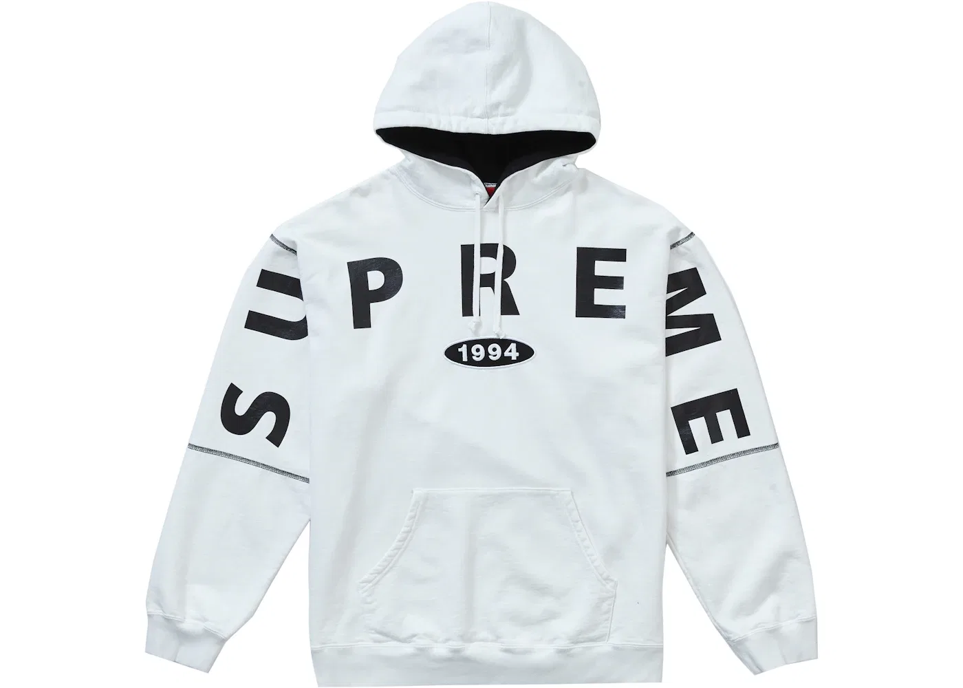 Мужской худи Supreme Spread Logo Hooded Sweatshirt, White