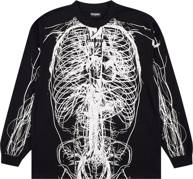 

Рубашка Pleasures Nervous Long-Sleeve Shirt 'Black', черный