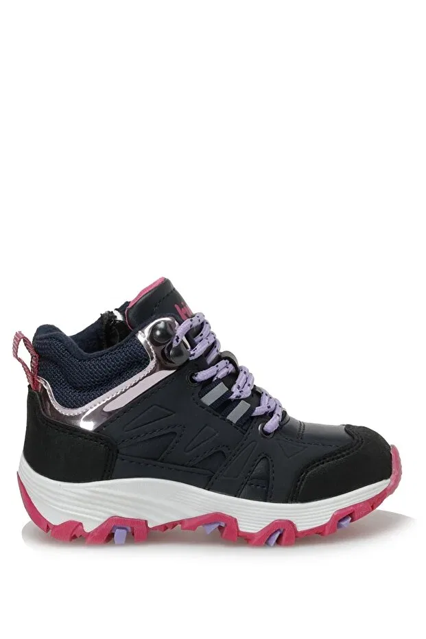 Детские ботинки для девочек с коротким каблуком Orwel j hi 2pr Kinetix, Navy Blue-Fusia-Lila
