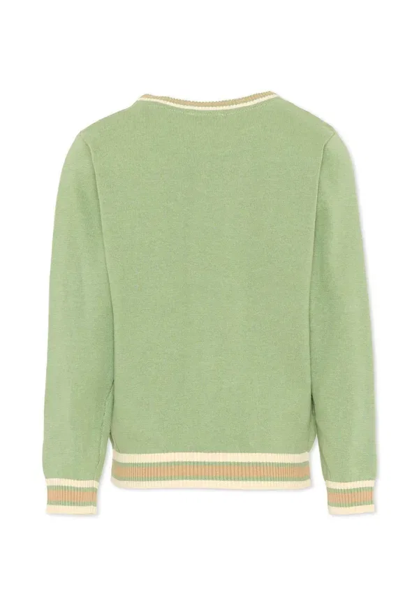 Джемпер с принтом Maglioni Tru Trussardi Junior, green, зеленый — фото 2