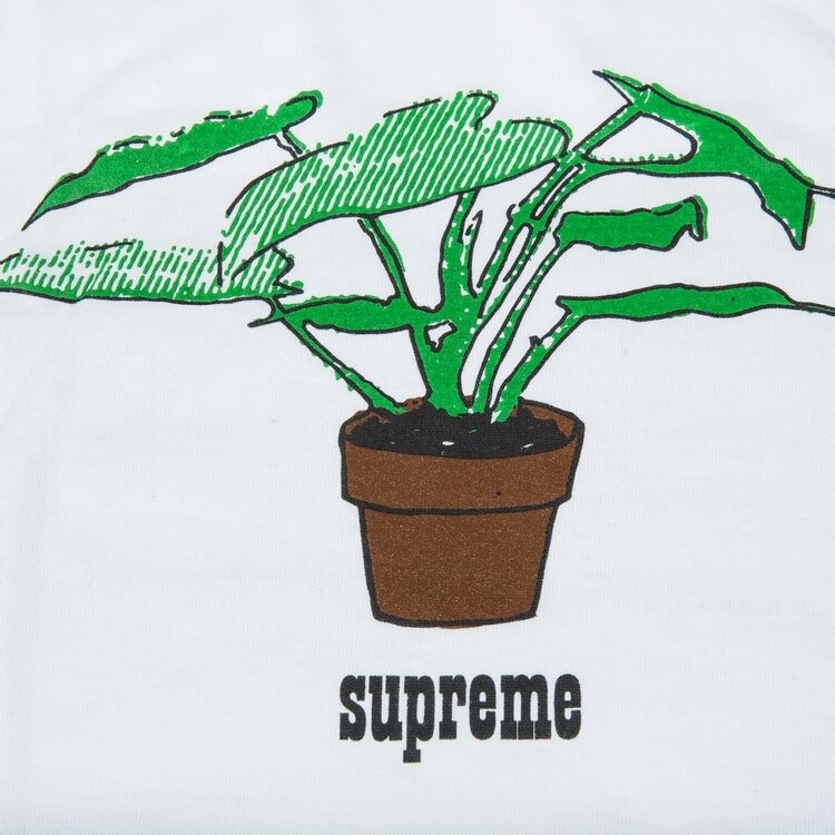 Футболка Supreme Plant T-Shirt 'White', белый — фото 3