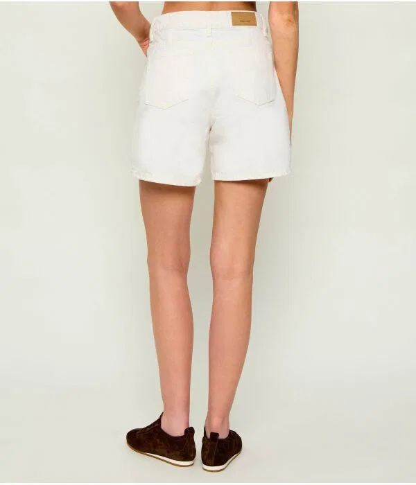 Женские шорты из денима Regular Fit AMI Paris, Crema — фото 3