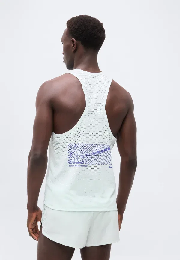 Топ дышащий Aeroswift Nike Performance Barely Green, Lapis, зеленый