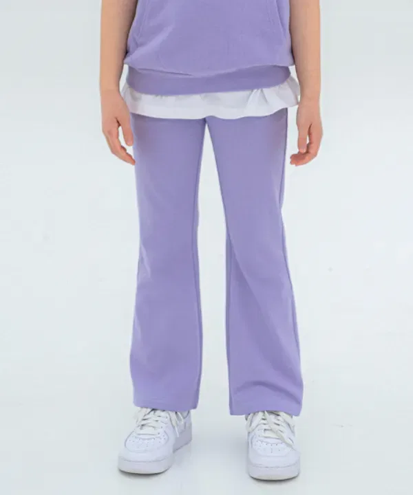 Тренировочные брюки Slim Bootcut, Little Dept, фиолетовый