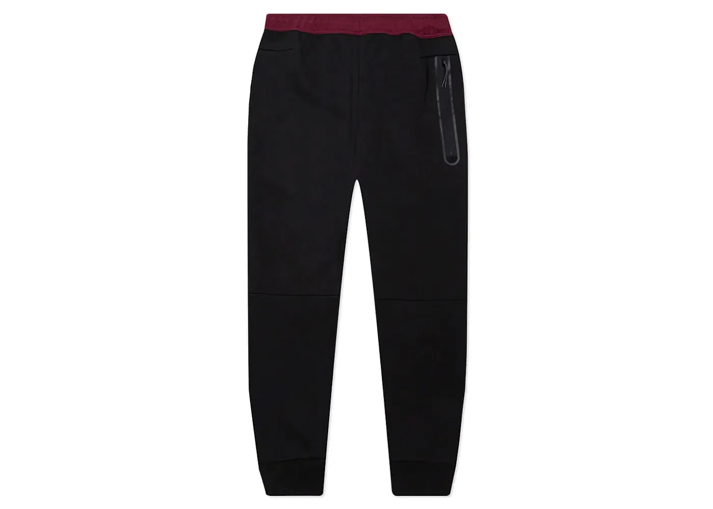 Мужские спортивные брюки из флиса с технологией Tech Fleece Joggers Nike, Black/Dark Beetroot/Phantom — фото 2