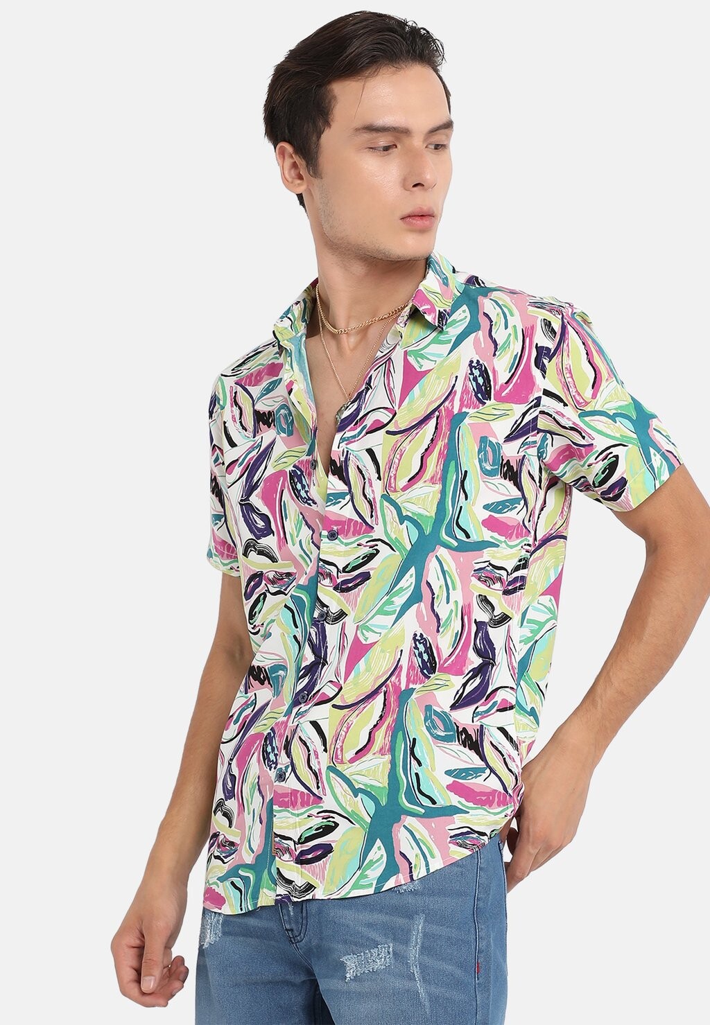 

Рубашка PRINTED HALF SLEEVE AVERY Campus Sutra, мультиколор