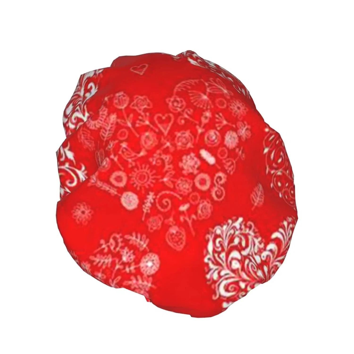 Шапочка для душа Double Layer Waterproof UNIOND, Love Print — фото 2