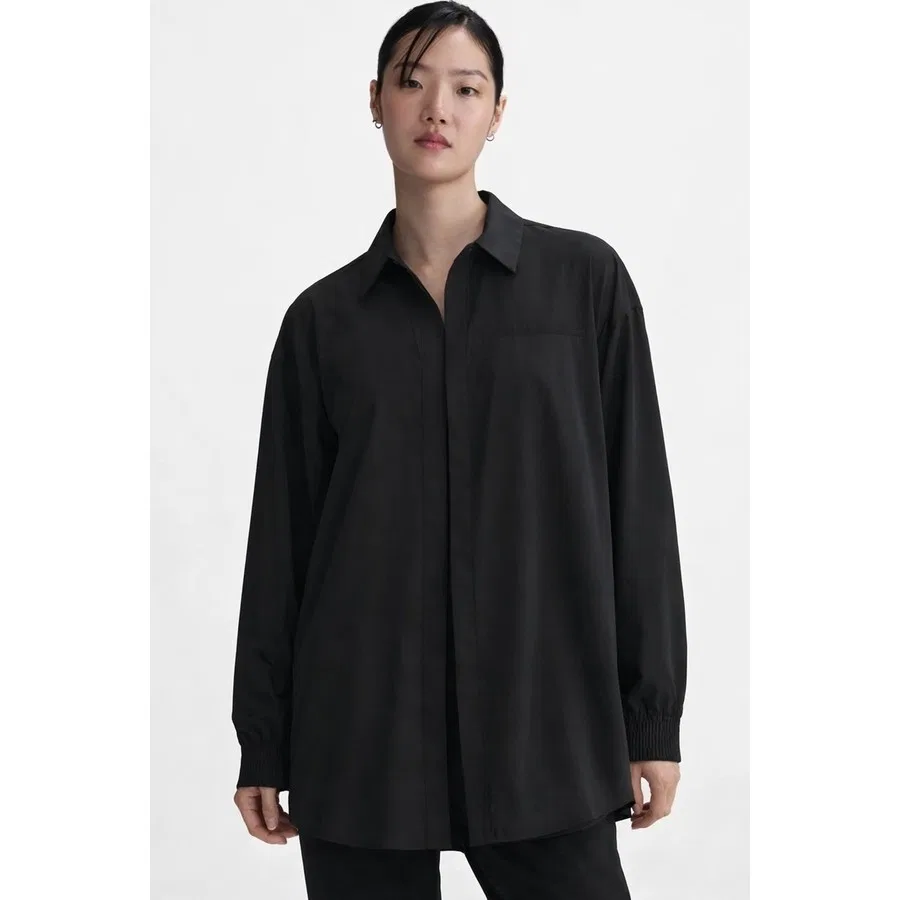 Женский лонгслив с длинным рукавом 24.7 PerfectStretch Dri-FIT Nike, Черный — фото 3