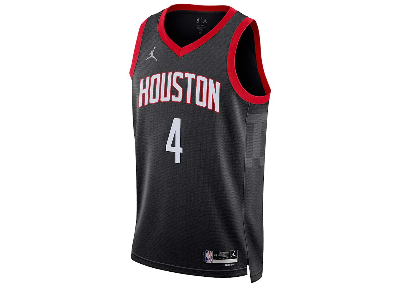 Мужская джерси с длинным рукавом Jalen Green Houston Rockets Jersey Jordan, Black