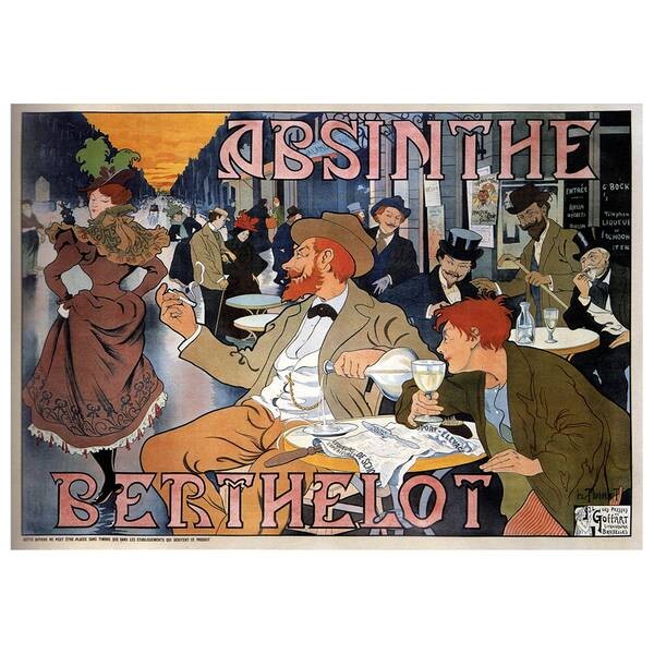 

Картина на холсте LegendArte Absinthe Berthelot, многоцветный