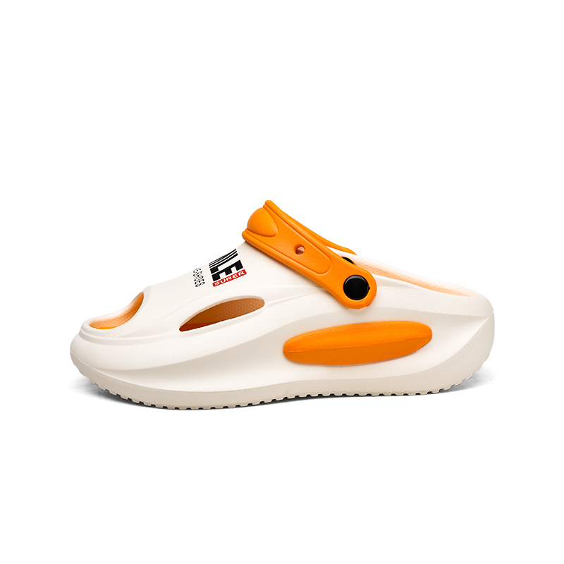 

NANJIREN Пляжные сандалии унисекс черно-бело-оранжевые, цвет White Orange