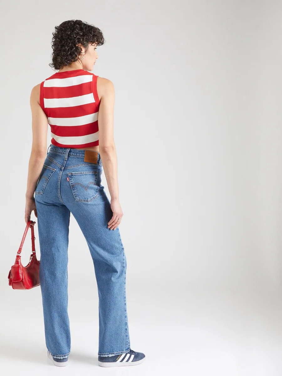 Джинсы LEVI'S Regular Jeans 'Ribcage Full Length' синего цвета — фото 4