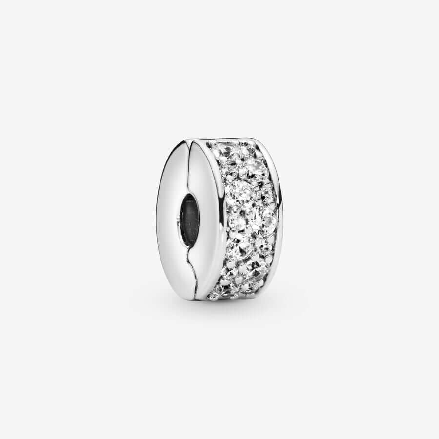 

Шарм Pandora Moments Pavé Clip, серебро/цирконий