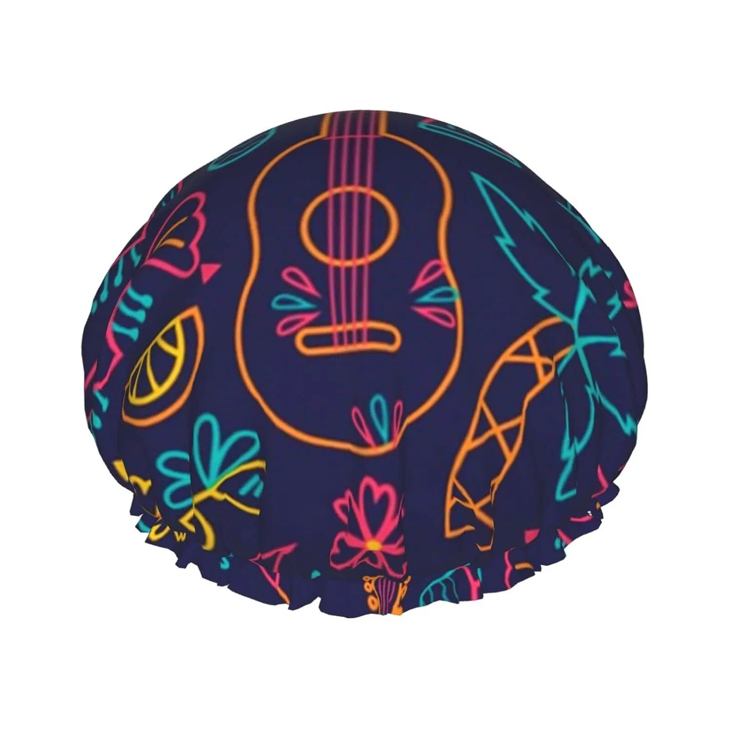 Шапочка для душа Guitar Pattern, UNIOND, Double Layer, Waterproof