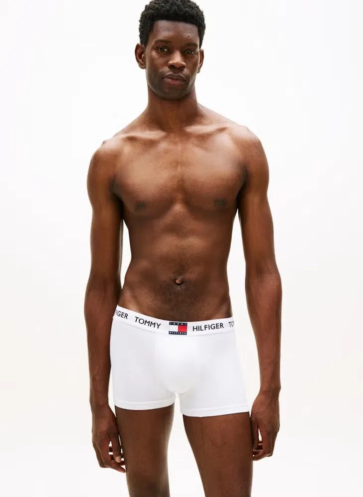 Трусы-боксеры с принтом, комплект из 3 штук, Heritage Logo Waistband, Tommy Hilfiger, красный — фото 4