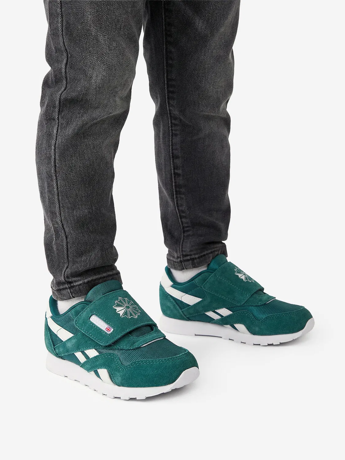 Кроссовки для мальчика NYLON Reebok, зеленый