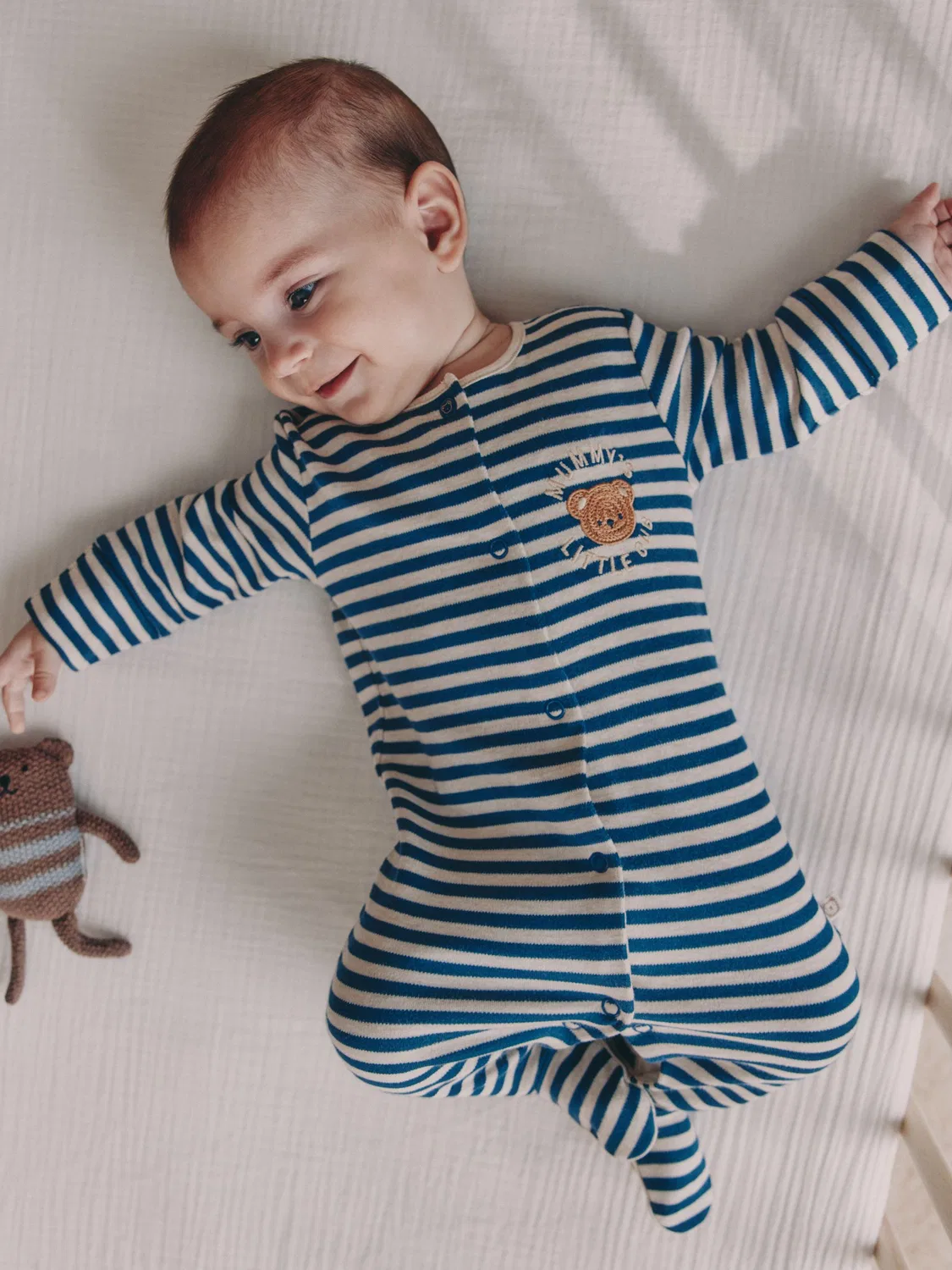 Боди-пижама Mummys Little Cub Next, Navy Stripe