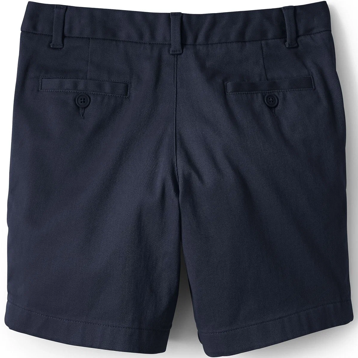 Детские шорты-бермуды для девочек из стретч-хлопка Lands' End, Classic Navy — фото 3