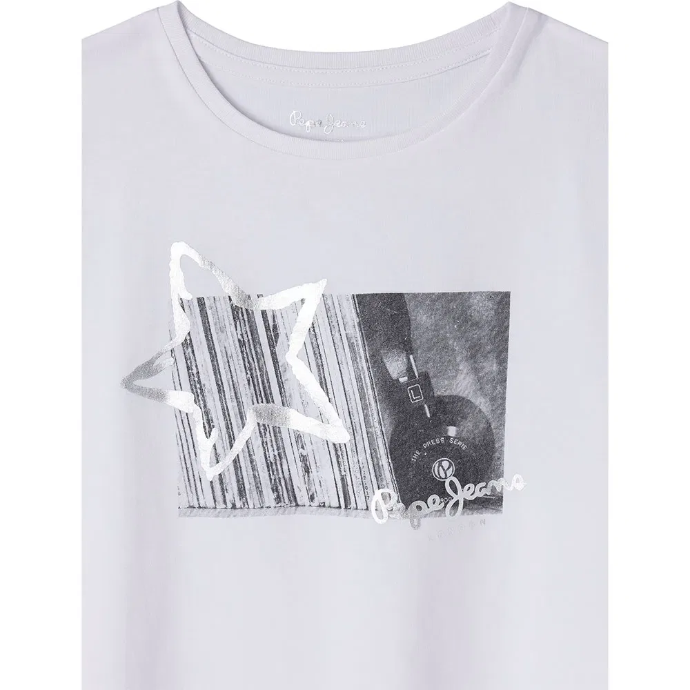 Футболка с коротким рукавом Cintia Pepe Jeans, белый — фото 3