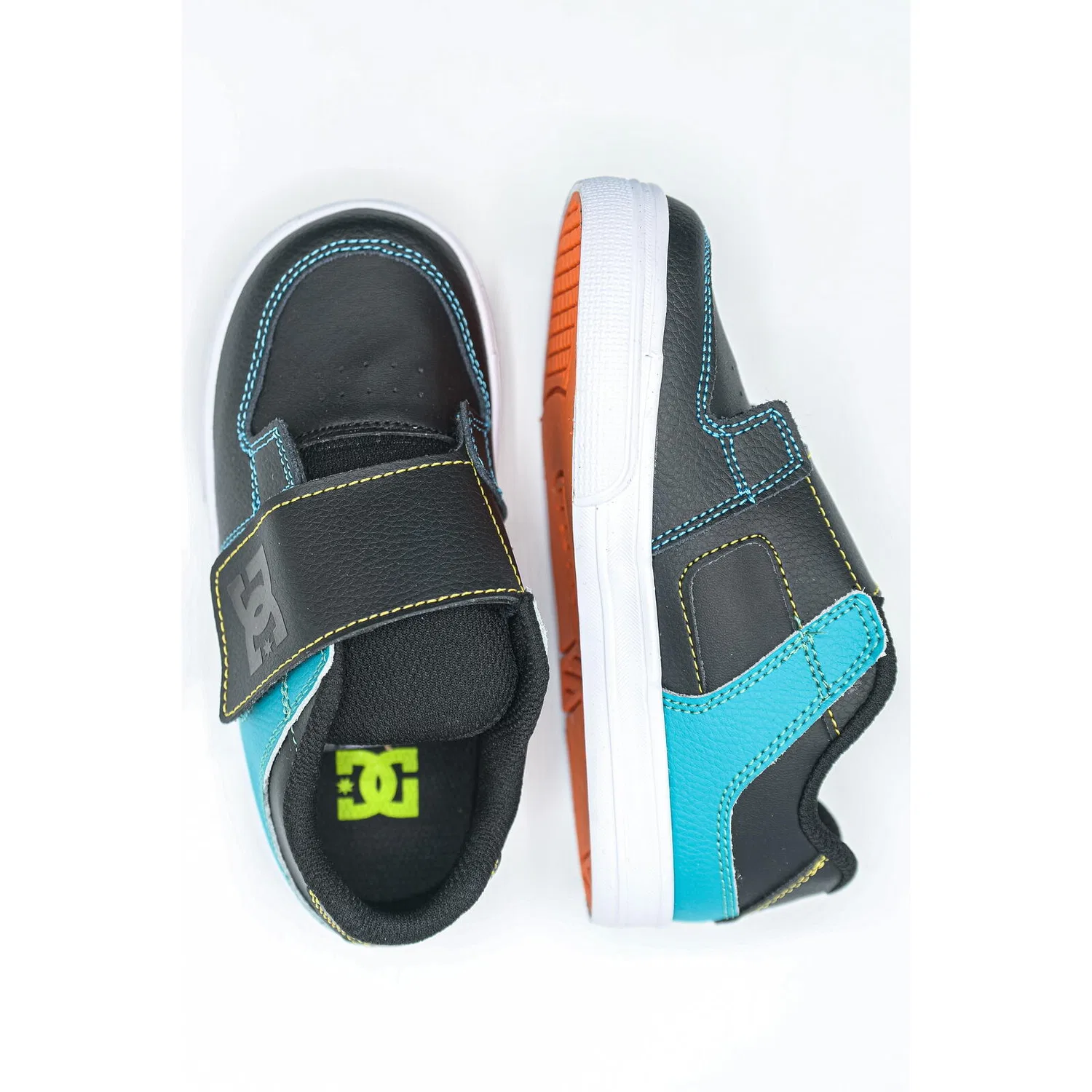 Детские кроссовки с экокожей Pure V Dc Shoes, Schwarz — фото 2