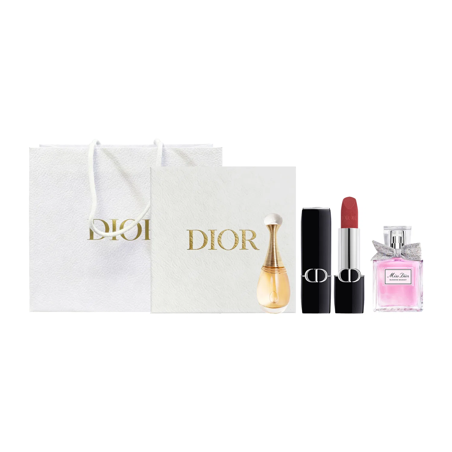 Женский набор косметики Dior 720 Velvet, Realme Perfume 5ml, Floral Sweetheart 5ml, DIOR