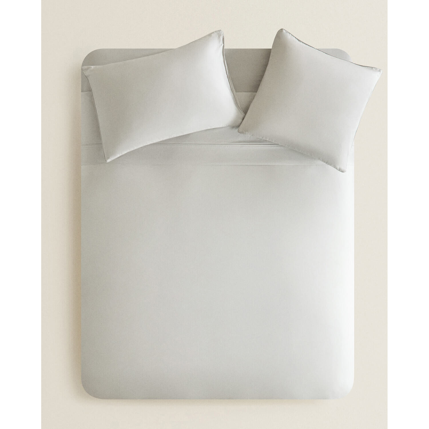 Пододеяльник  Zara Home Sateen, серебристый
