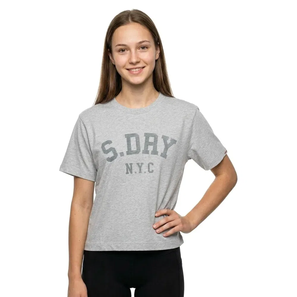 Футболка Athletic Essentials Loose Fit Superdry, серый — фото 2