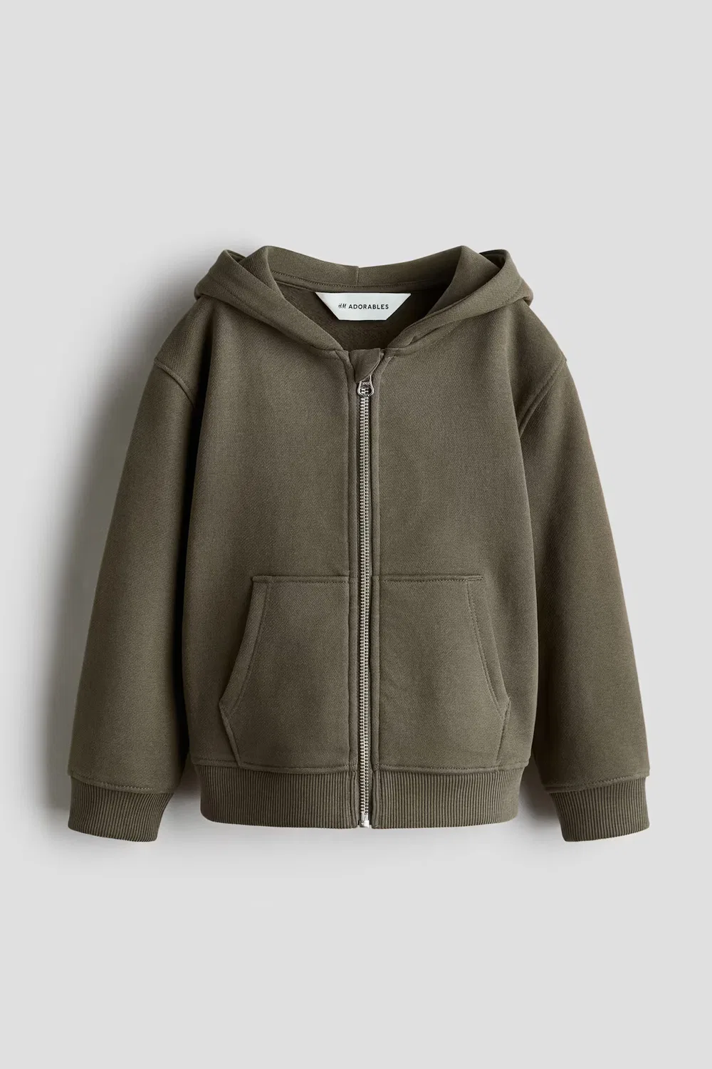 Хлопковая толстовка H&M, Khakigrün — фото 4