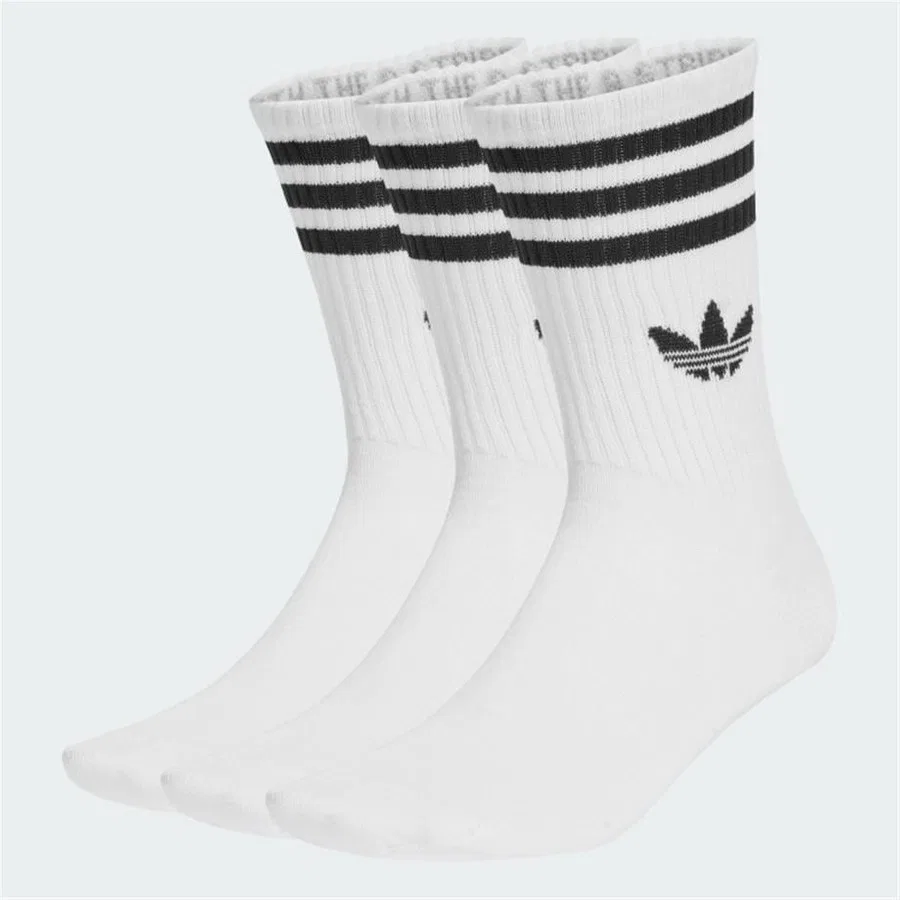 Комплект носков с принтом 3s Crew S 3p adidas, Белый