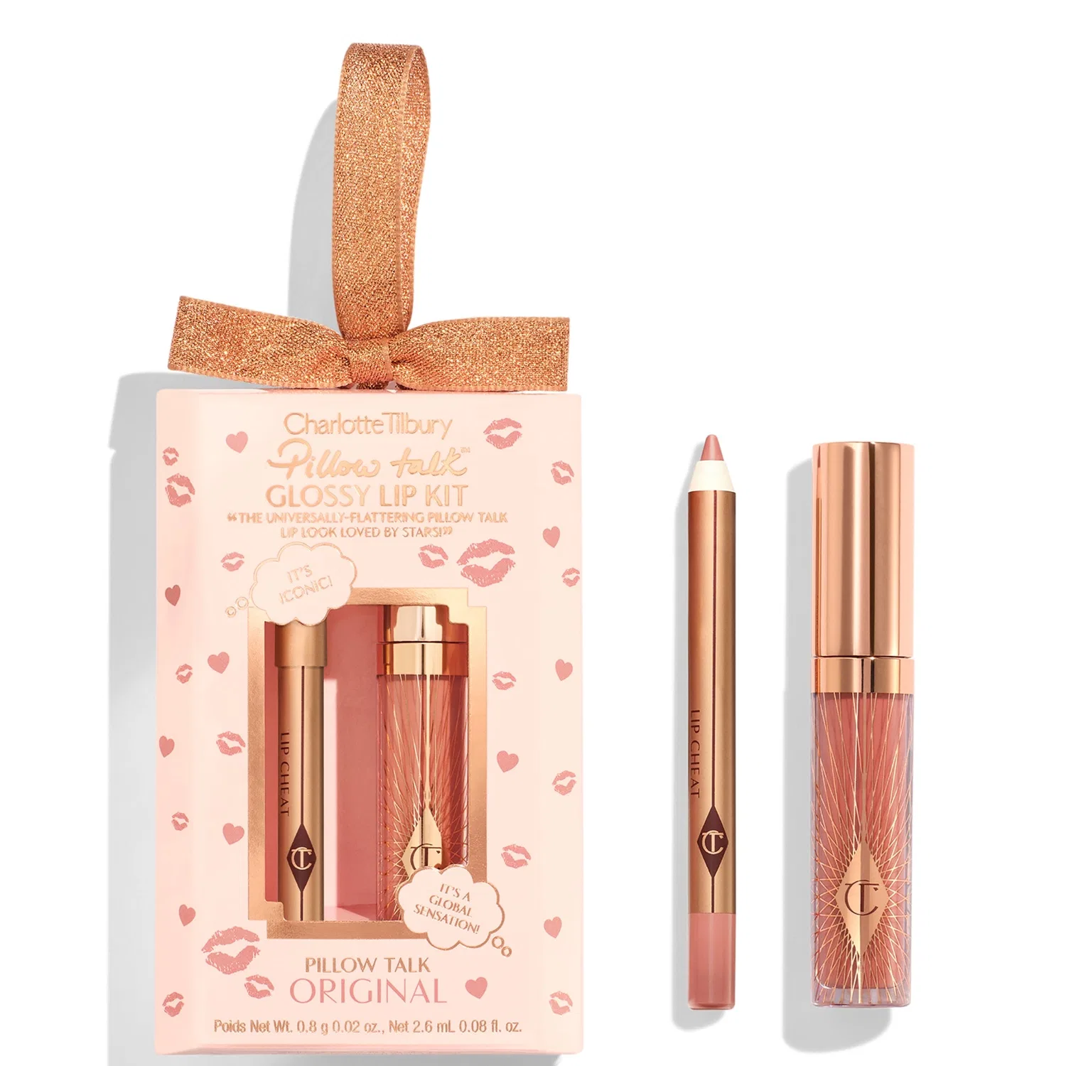 Набор для губ Glossy Lips Duo Pillow Talk Original Charlotte Tilbury, Original