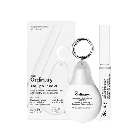 Набор сыворотка для ресниц и бровей Multipeptide Lash And Brow Serum + бальзам для губ Squalane Amino Acids Lip Balm The Ordinary, Цвет