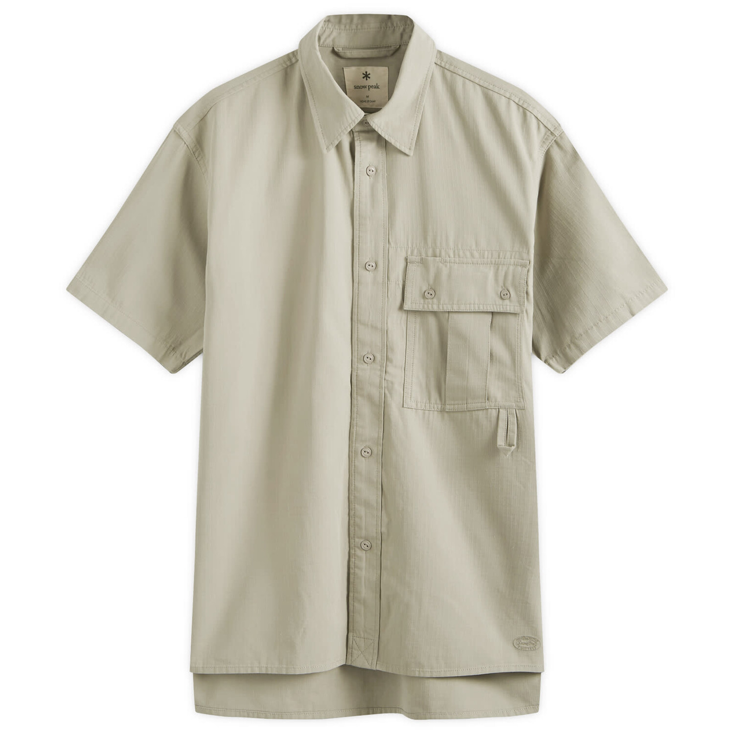 

Рубашка Snow Peak Takibi Light Ripstop Short Sleeve, светло-серый