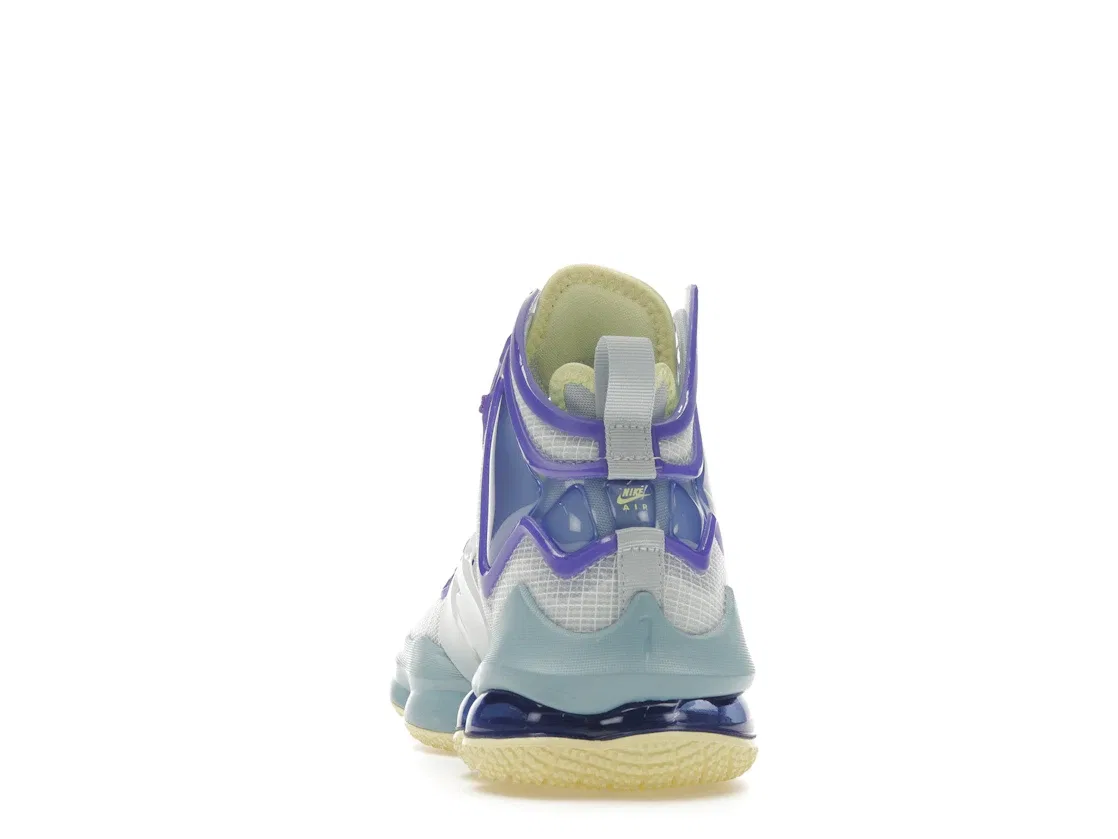 Детские кроссовки для баскетбола Nike LeBron 19, Aura/Citron Tint — фото 4