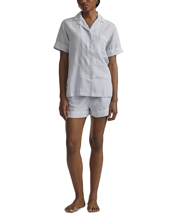 Женский комплект пижамы с коротким рукавом Polo Ralph Lauren, Xenon Blue