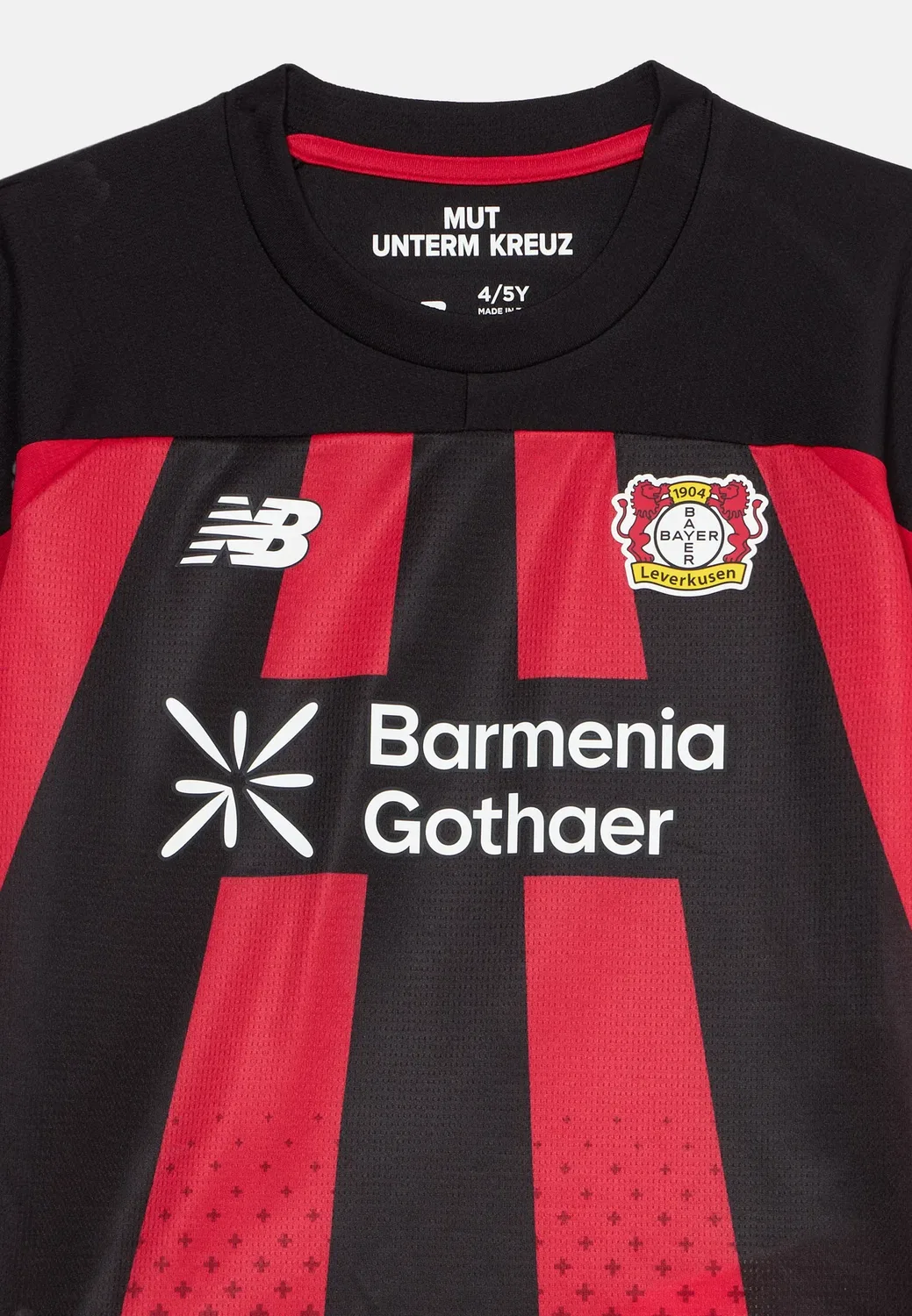 Детские спортивные шорты Bayer Leverkusen Home для младенцев, унисекс New Balance, Red — фото 4