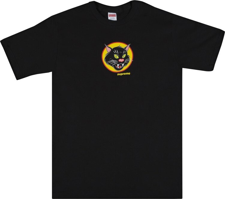 

Футболка Supreme Black Cat Tee 'Black', черный