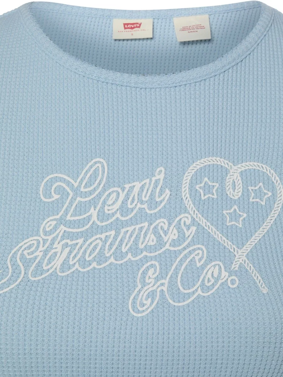 Футболка LEVI'S светло-голубого цвета — фото 3