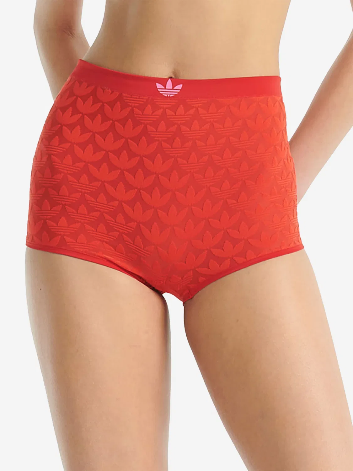 Шорты-боксеры Adidas Originals Terrot Flex красного цвета — фото 3
