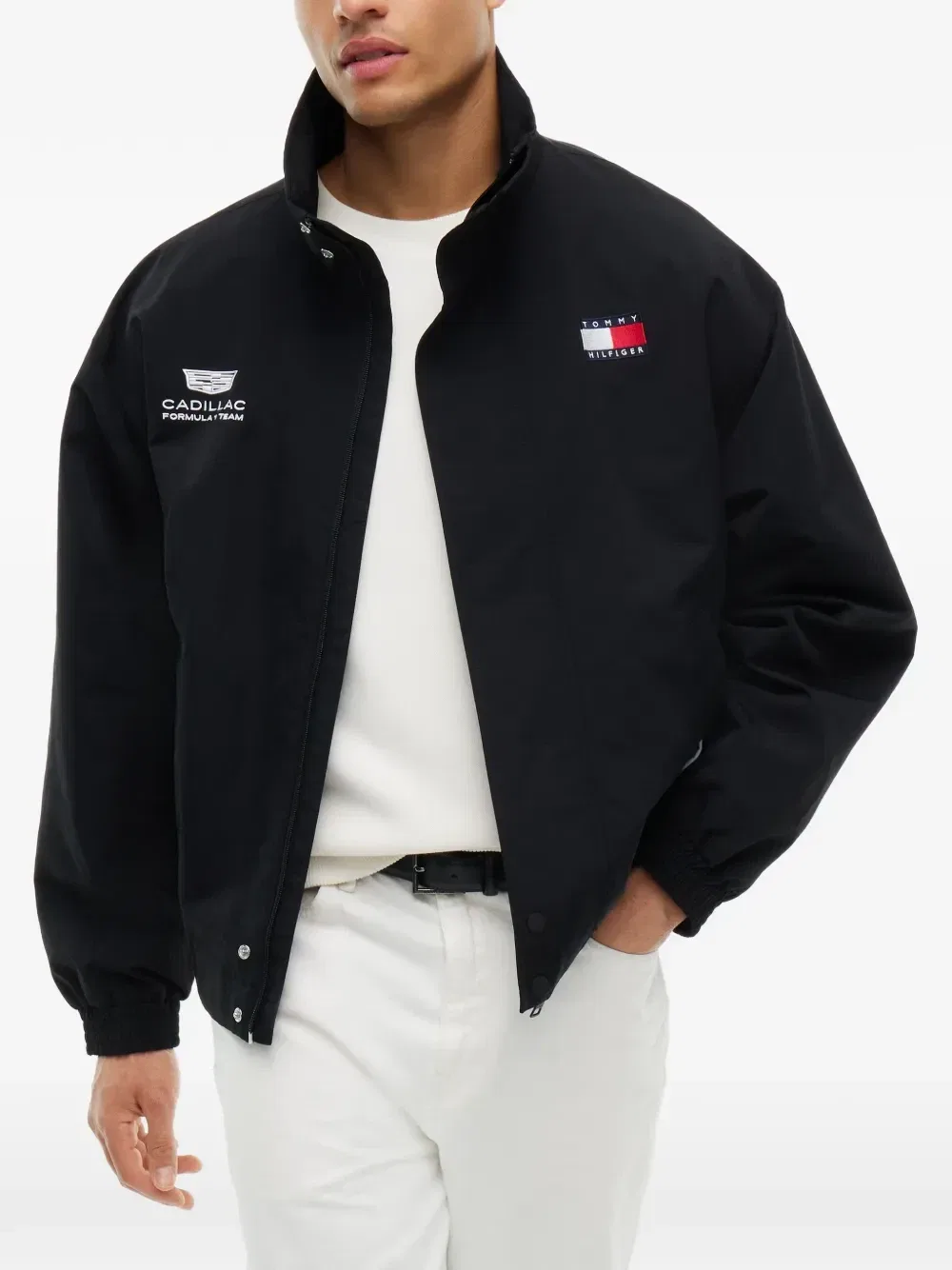 Куртка Formula 1 с вышитым логотипом из коллаборации с Cadillac Tommy Hilfiger, черный — фото 2
