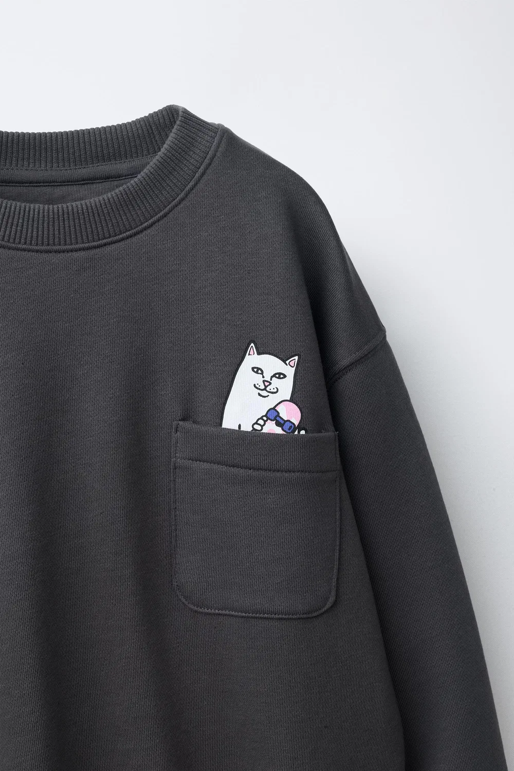 RIPNDIP X ZARA Детская толстовка с логотипом, Anthracite grey — фото 3