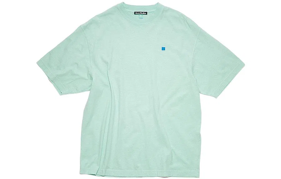 Футболка с длинным рукавом Face Patch Acne Studios, Sea Bubble Green