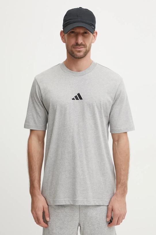 

Хлопковая футболка Essential Adidas, серый