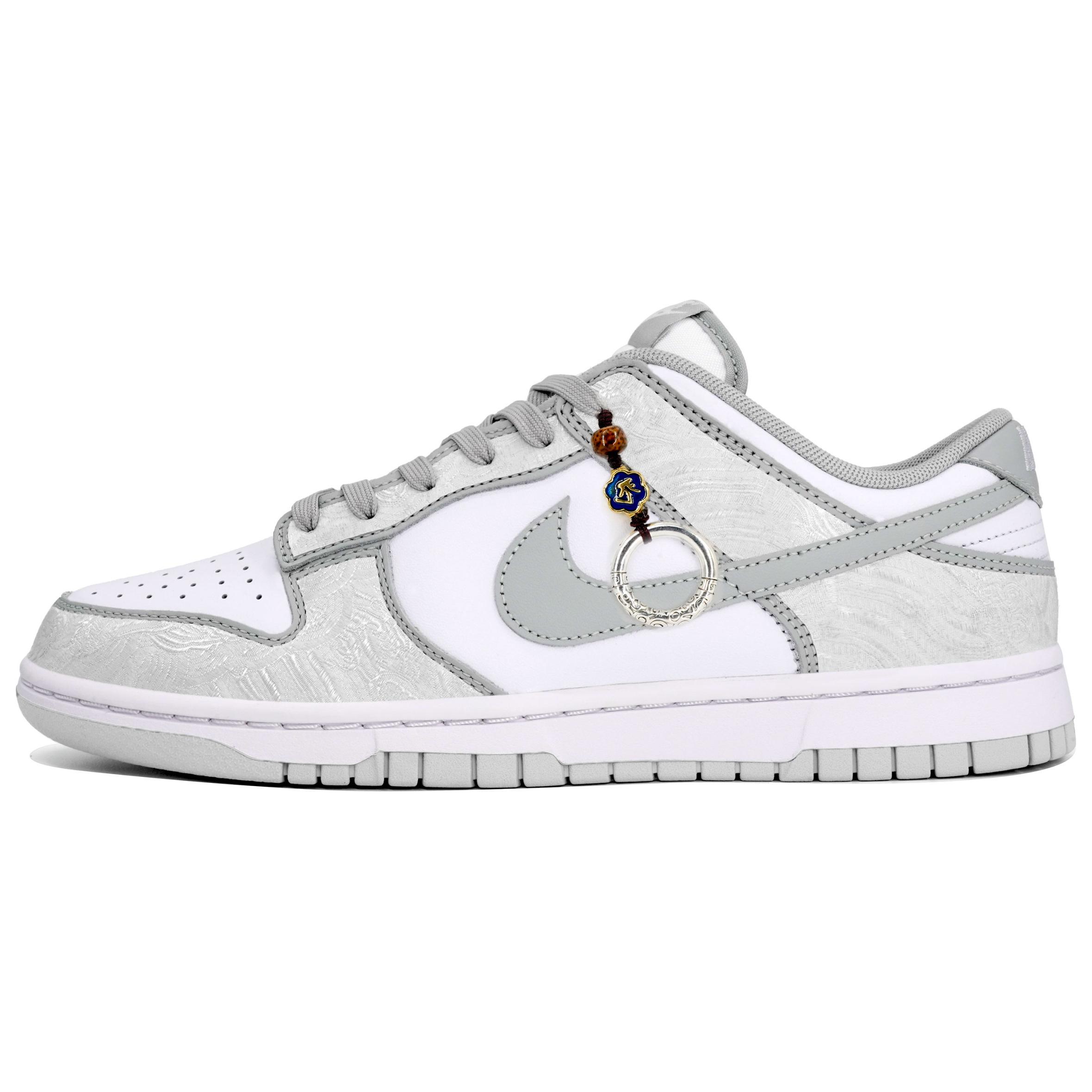 

Nike Кроссовки для скейтбординга Dunk, износостойкие, нескользящие, серые, серебристо-белые