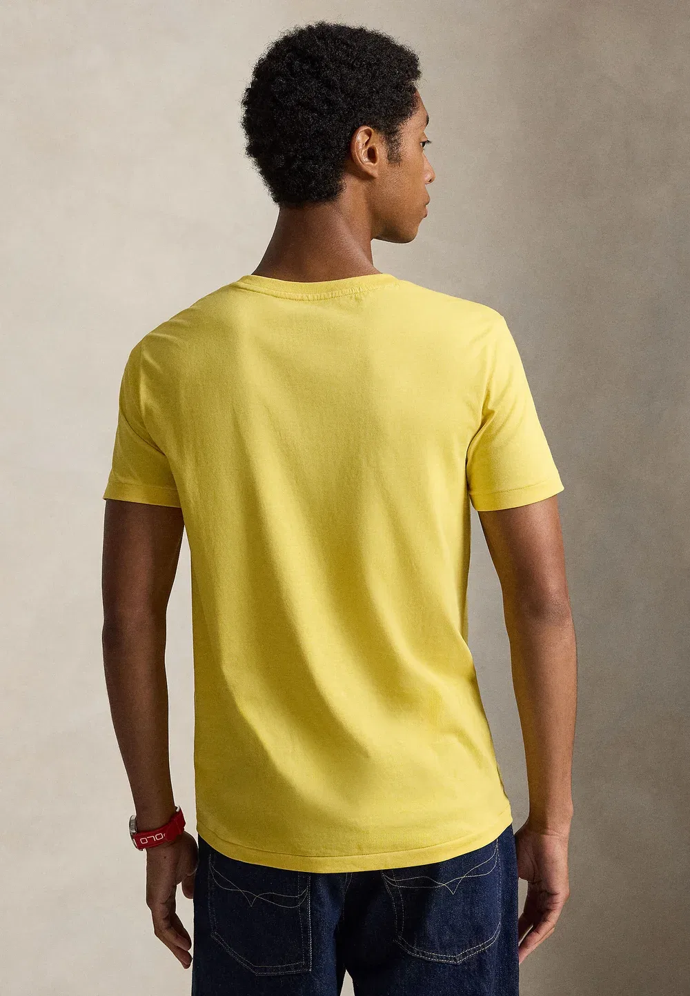 Футболка с коротким рукавом - базовая модель Polo Ralph Lauren, Collegiate Yellow — фото 3