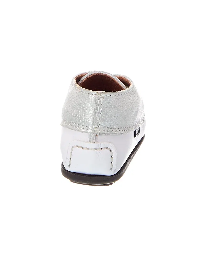 Детские кожаные лоферы Atlanta Mocassin, White — фото 3