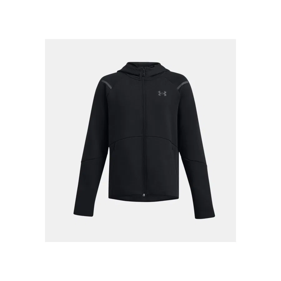 Детский свитшот с капюшоном и молнией Unstoppable Fleece Under Armour, Серый