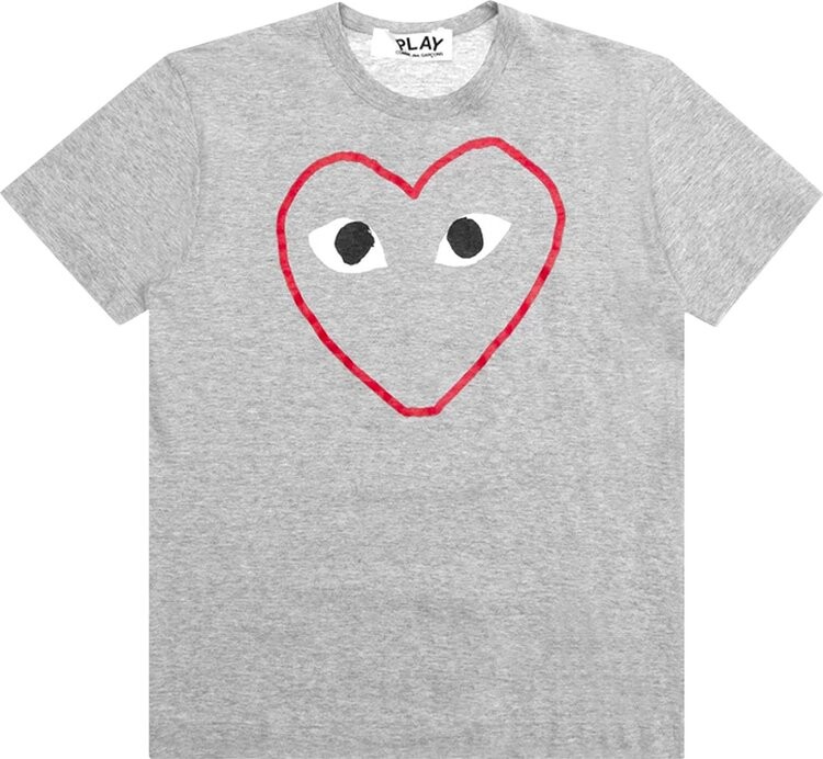 

Футболка Comme des Garçons PLAY Red Heart Sketch T-Shirt 'Grey', серый