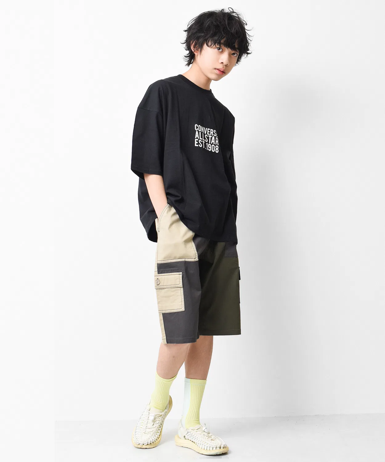 Детская футболка с принтом Super Big T-Shirt RAT EFFECT, Grayish Beige — фото 4