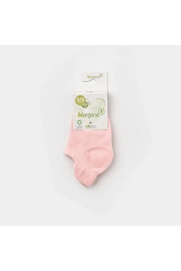 Детские носки хлопковые Basic sneakers baby socks Biorganic, Pink — фото 2